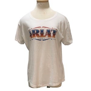 Ariat sz XL white tshirt with logo